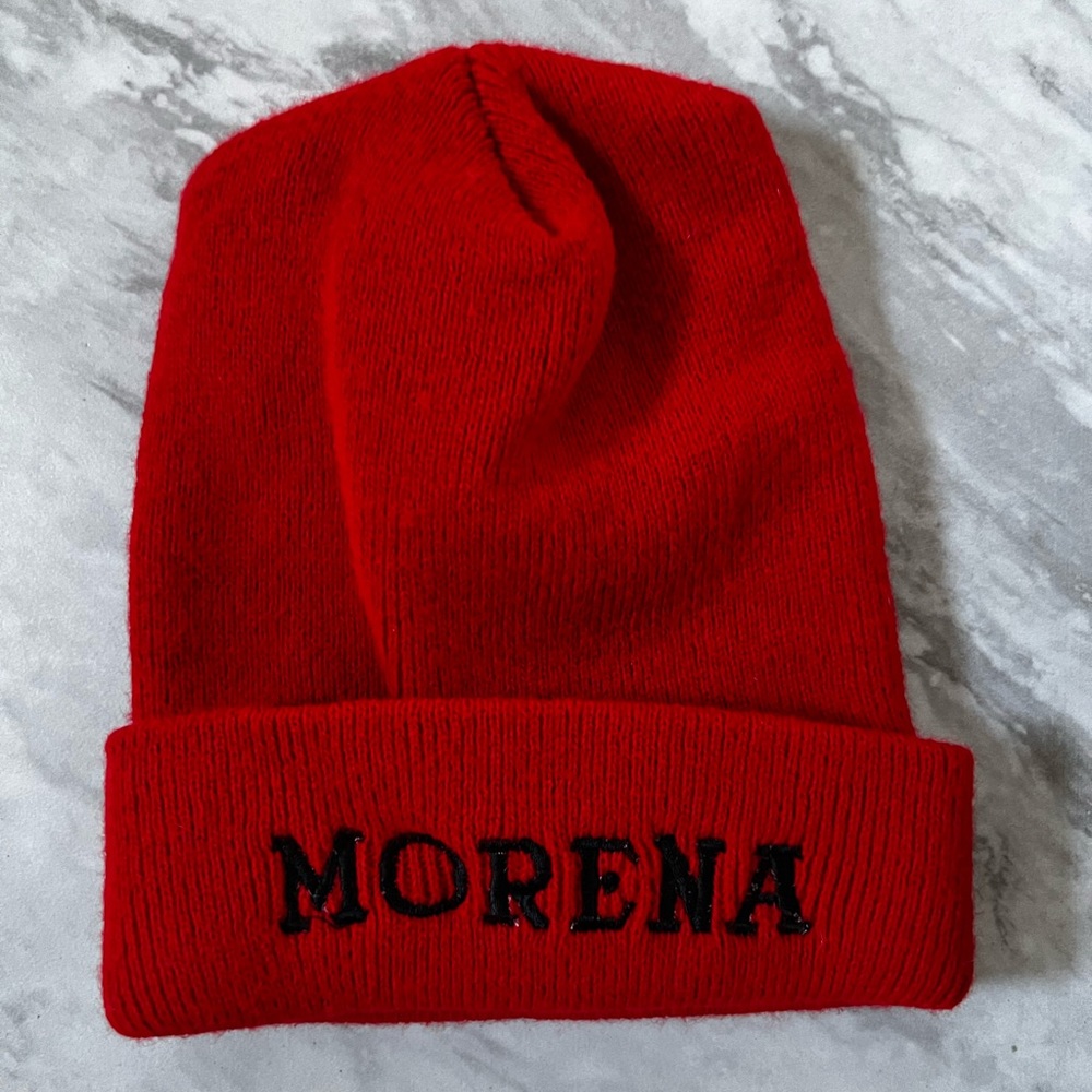 Morena Vintage red Chola style Beanie 1990s